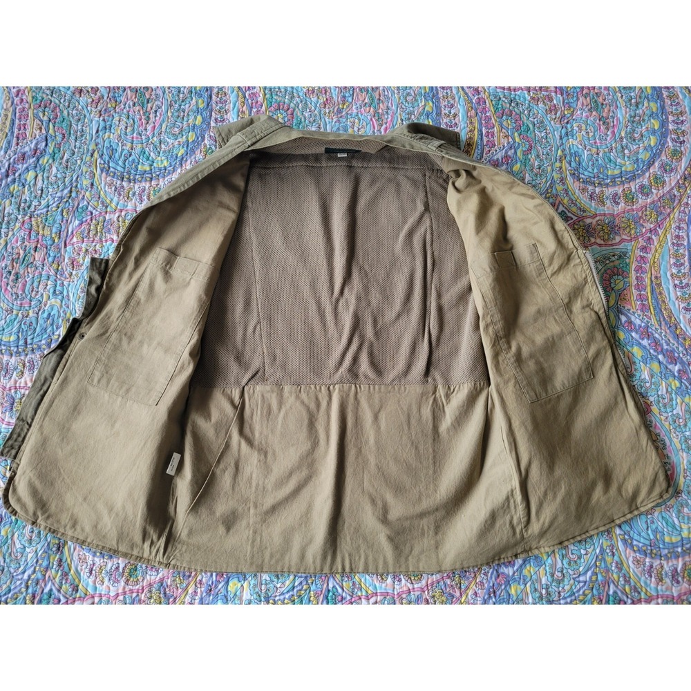Vtg Orvis Mens Green Vest S Safari Hunting Fly Fishing Pockets Zip Vented 90s - Picture 9 of 13